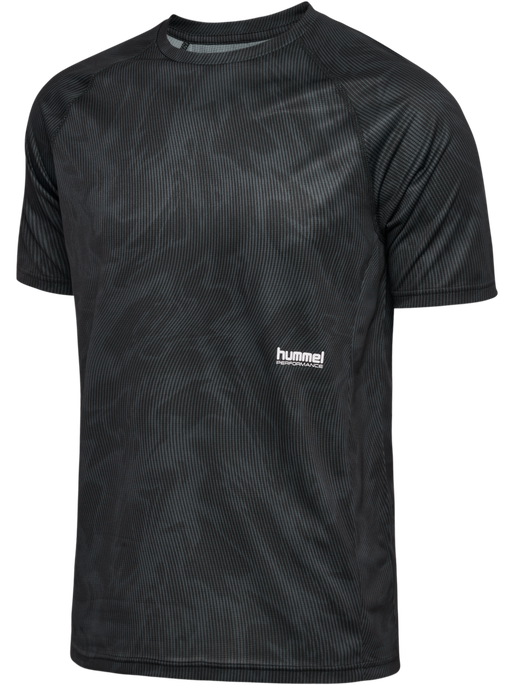 hmlPULSE AOP WORKOUT SHORTS SET, BLACK/EBONY, packshot