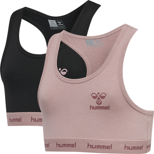 hmlCAROLINA TOP 2-PACK, WOODROSE, packshot