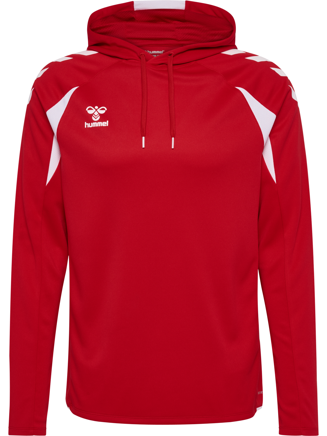 hmlCORE 2.0 HOODIE, TRUE RED/WHITE, packshot
