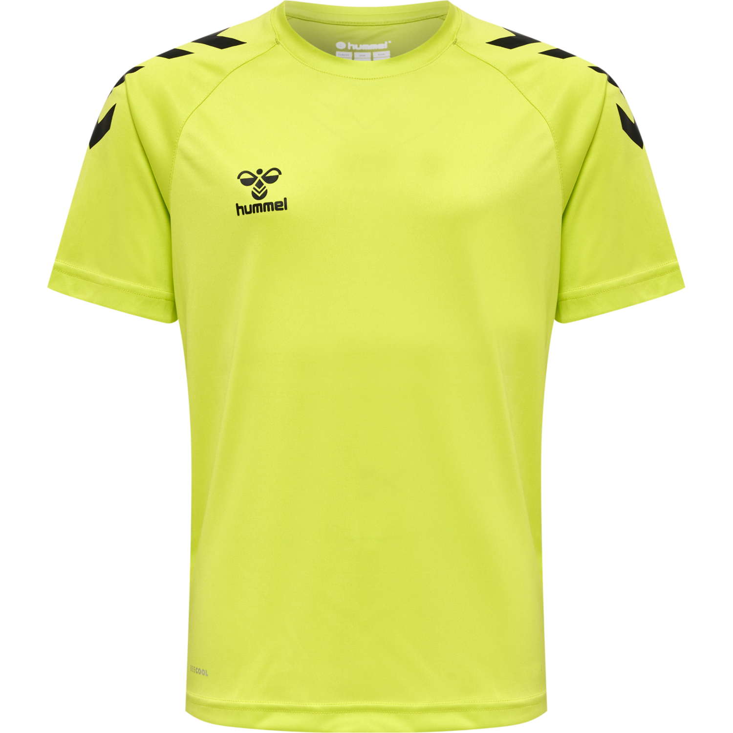 hmlCORE XK CORE POLY TEE S/S KIDS, LIME POPSICLE, packshot