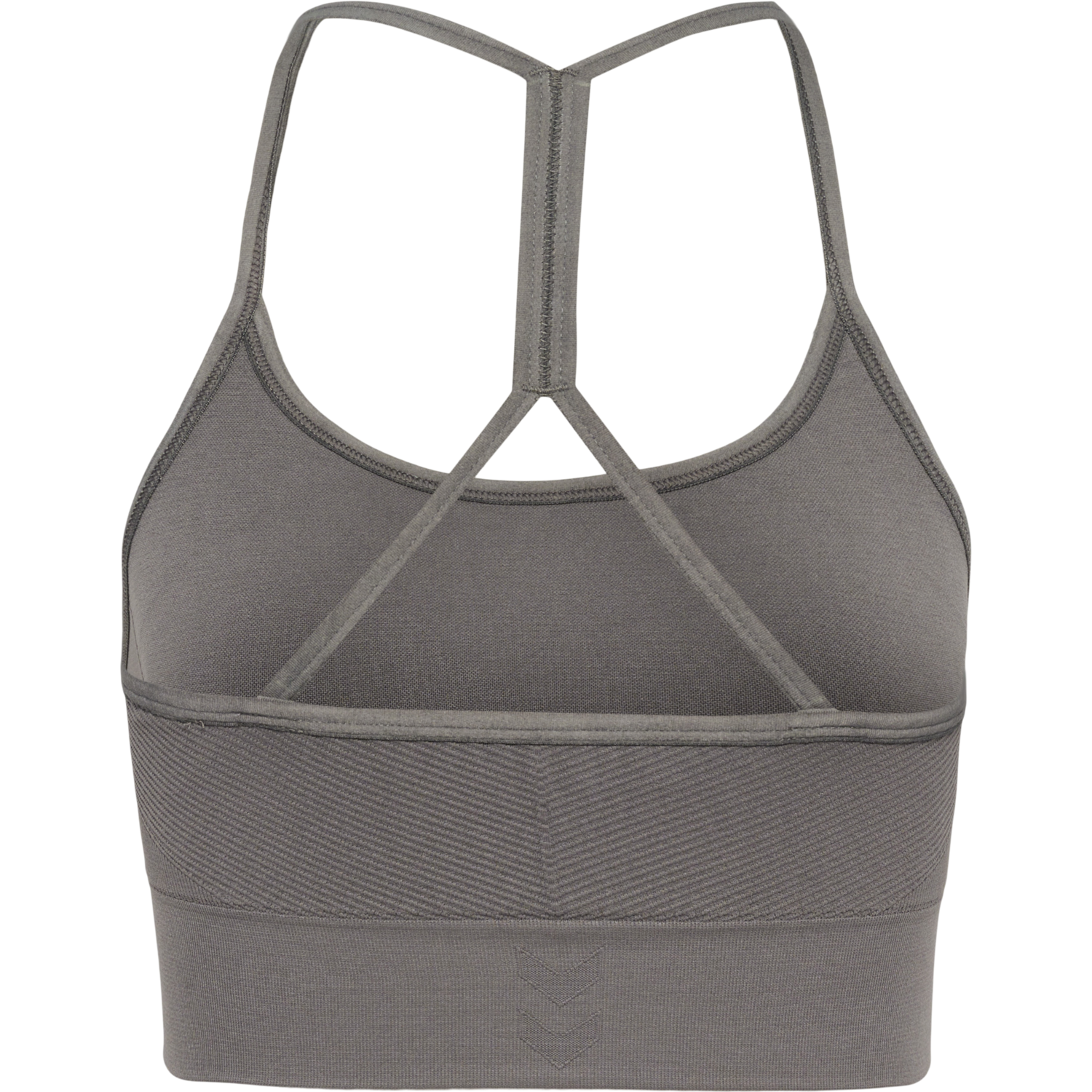 hmlTIFFY SEAMLESS SPORTS TOP, CHARCOAL GRAY, packshot