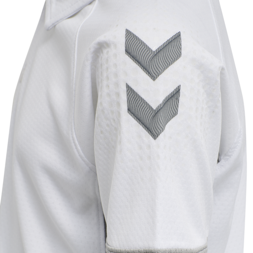 hmlLEAD FUNCTIONAL KIDS POLO, WHITE, packshot