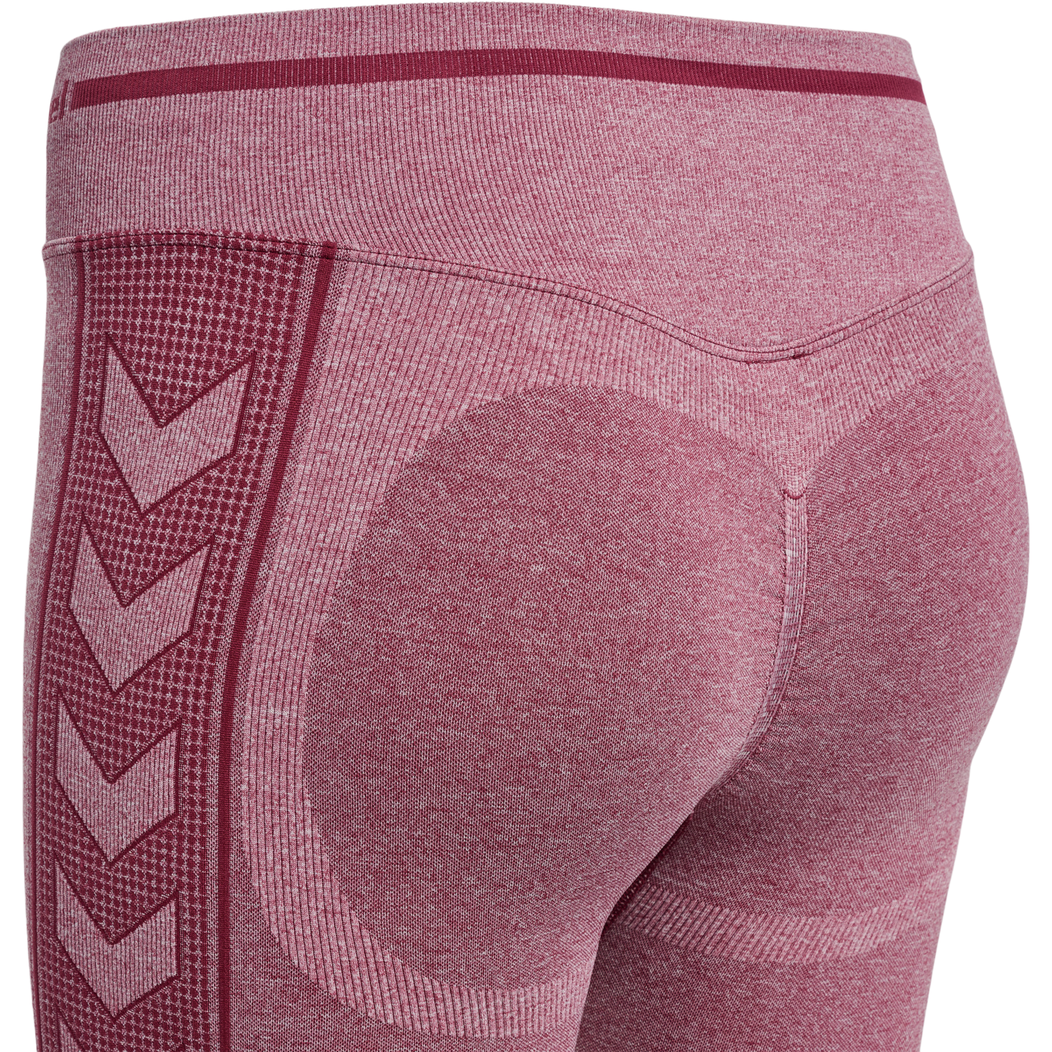 hmlMT LULU SEAMLESS SCRUNCH TIGHTS, CABERNET MELANGE, packshot