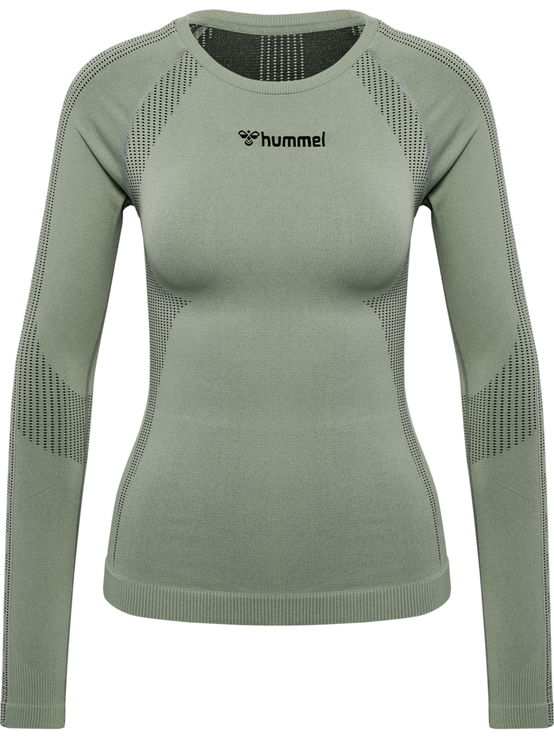 hmlMT SHAPING SEAMLESS T-SHIRT L/S, SEAGRASS, packshot