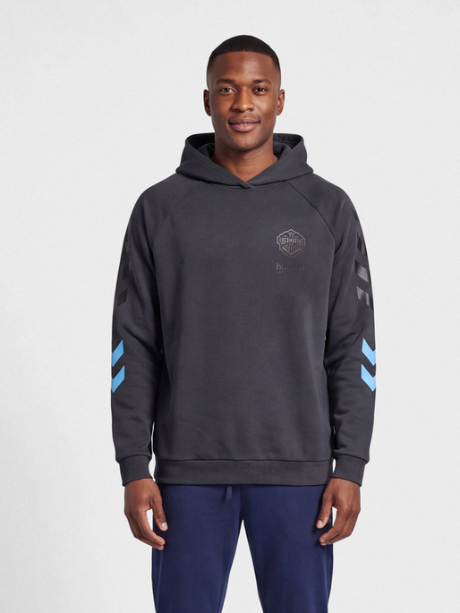hmlOVERSIZED HOODIE SW EL PASO, EBONY, model