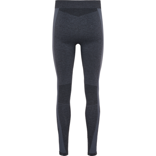 hmlMT JUSTIN SEAMLESS TIGHTS, BLACK/ASPHALT MELANGE hmlMT JUSTIN SEAMLESS TIGHTS, BLACK/ASPHALT MELANGE, packshot