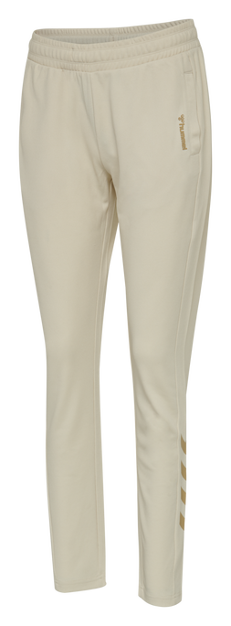 hmlZIBA TAPERED PANTS, BONE WHITE, packshot