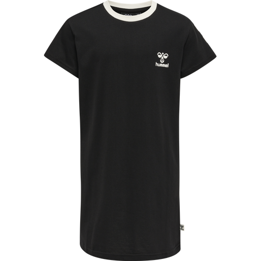 hmlMILLE T-SHIRT DRESS S/S, BLACK, packshot