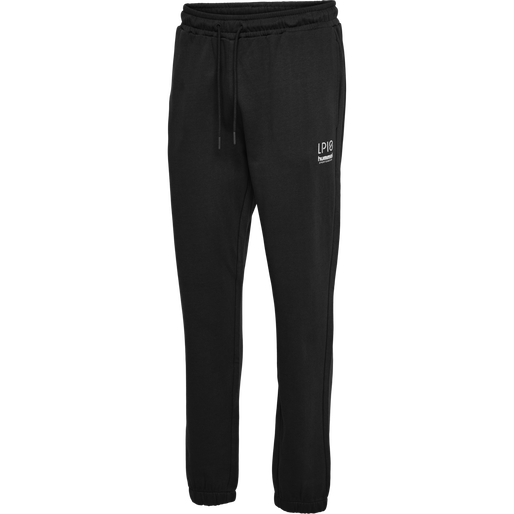 hmlLP10 LOOSE SWEATPANTS, BLACK, packshot