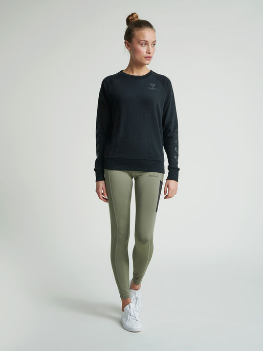 hmlNONI SWEATSHIRT, BLACK, model