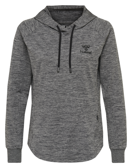 hmlSELBY HOODIE, DARK GREY MELANGE, packshot