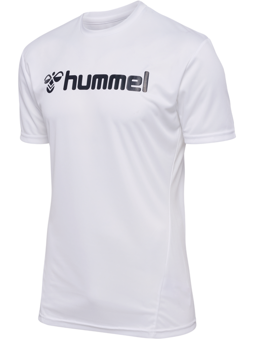 hmlLOGO JERSEY S/S, WHITE, packshot