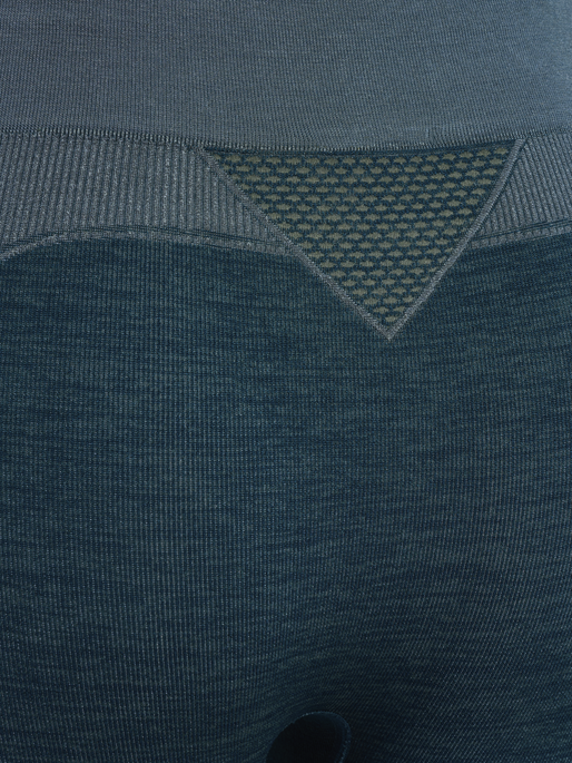 hmlCLEA SEAMLESS CYCLING SHORTS, DARK SEA, packshot