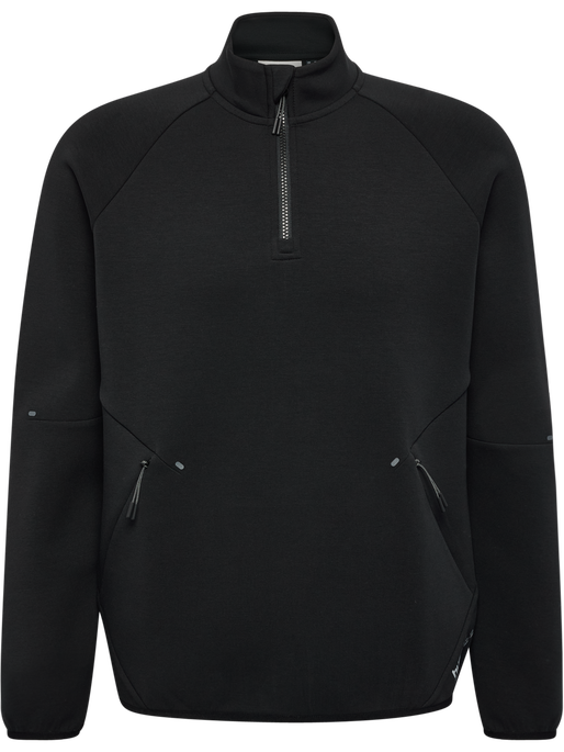 hmlTECH FLEECE HALFZIP, BLACK hmlTECH FLEECE HALFZIP, BLACK, packshot