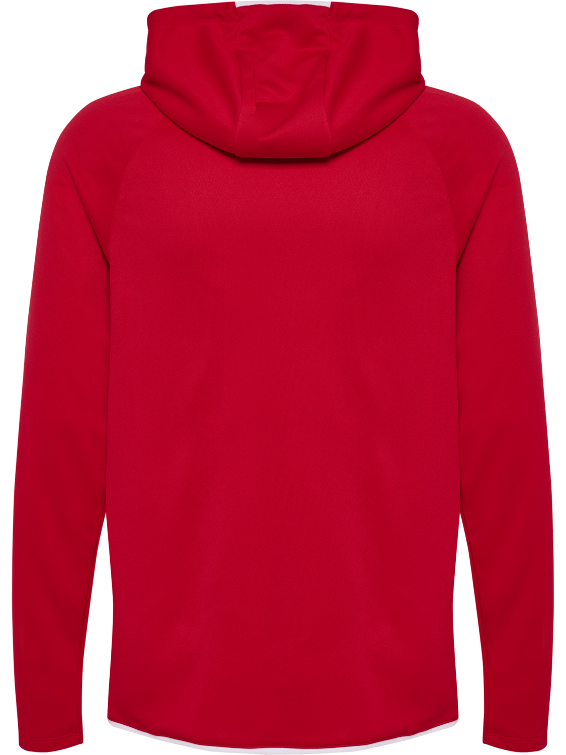 hmlCORE 2.0 ZIP HOODIE, TRUE RED/WHITE, packshot
