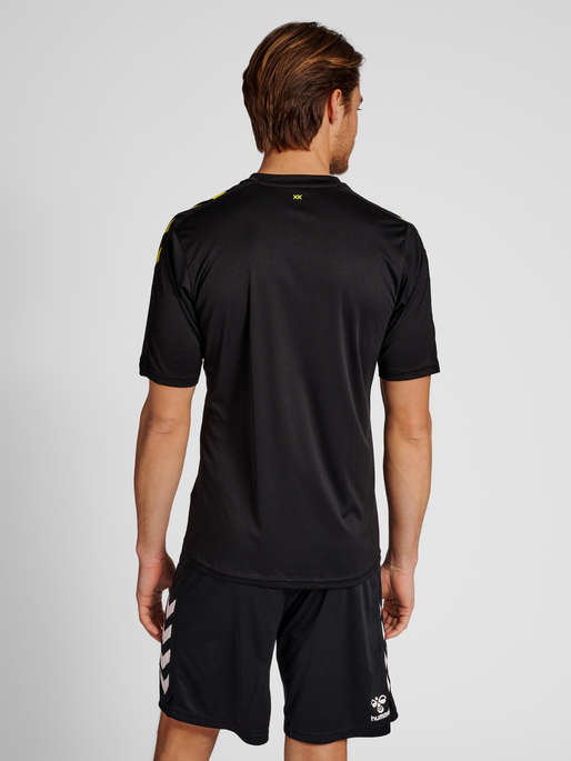hmlCORE XK STRIPED JERSEY S/S, BLACK, model