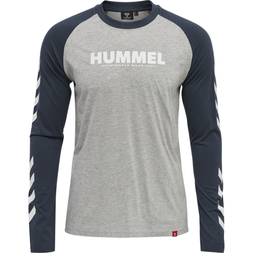 hmlLEGACY BLOCKED T-SHIRT L/S, BLUE NIGHTS hmlLEGACY BLOCKED T-SHIRT L/S, BLUE NIGHTS, packshot