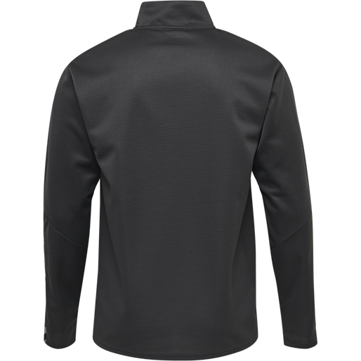 hmlAUTHENTIC HALF ZIP SWEATSHIRT, ASPHALT, packshot