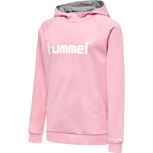 HMLGO KIDS COTTON LOGO HOODIE, COTTON CANDY, packshot