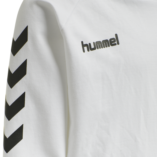 HMLGO KIDS COTTON HOODIE, WHITE, packshot