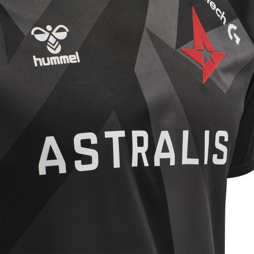 ASTRALIS 20/21 GAME JERSEY S/S_KIDS, BLACK W/LOGO, packshot