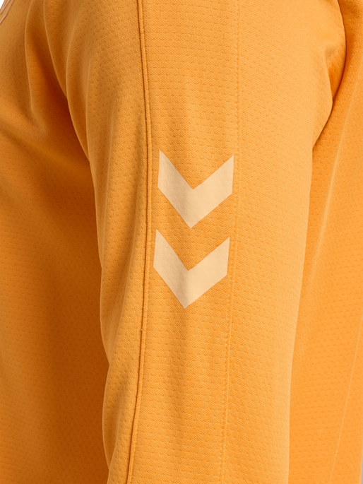 hmlACTIVE PL HALF ZIP, BLAZING ORANGE hmlACTIVE PL HALF ZIP, BLAZING ORANGE, packshot