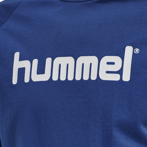 HUMMEL GO COTTON LOGO SWEATSHIRT WOMAN, TRUE BLUE, packshot