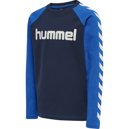 hmlBOYS T-SHIRT L/S, LAPIS BLUE, packshot