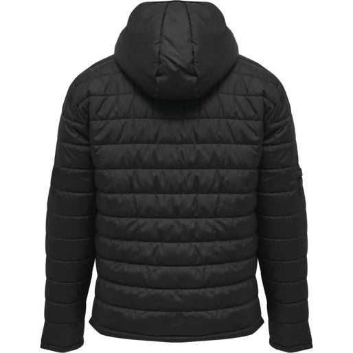 hmlNORTH QUILTED HOOD JACKET, BLACK, packshot