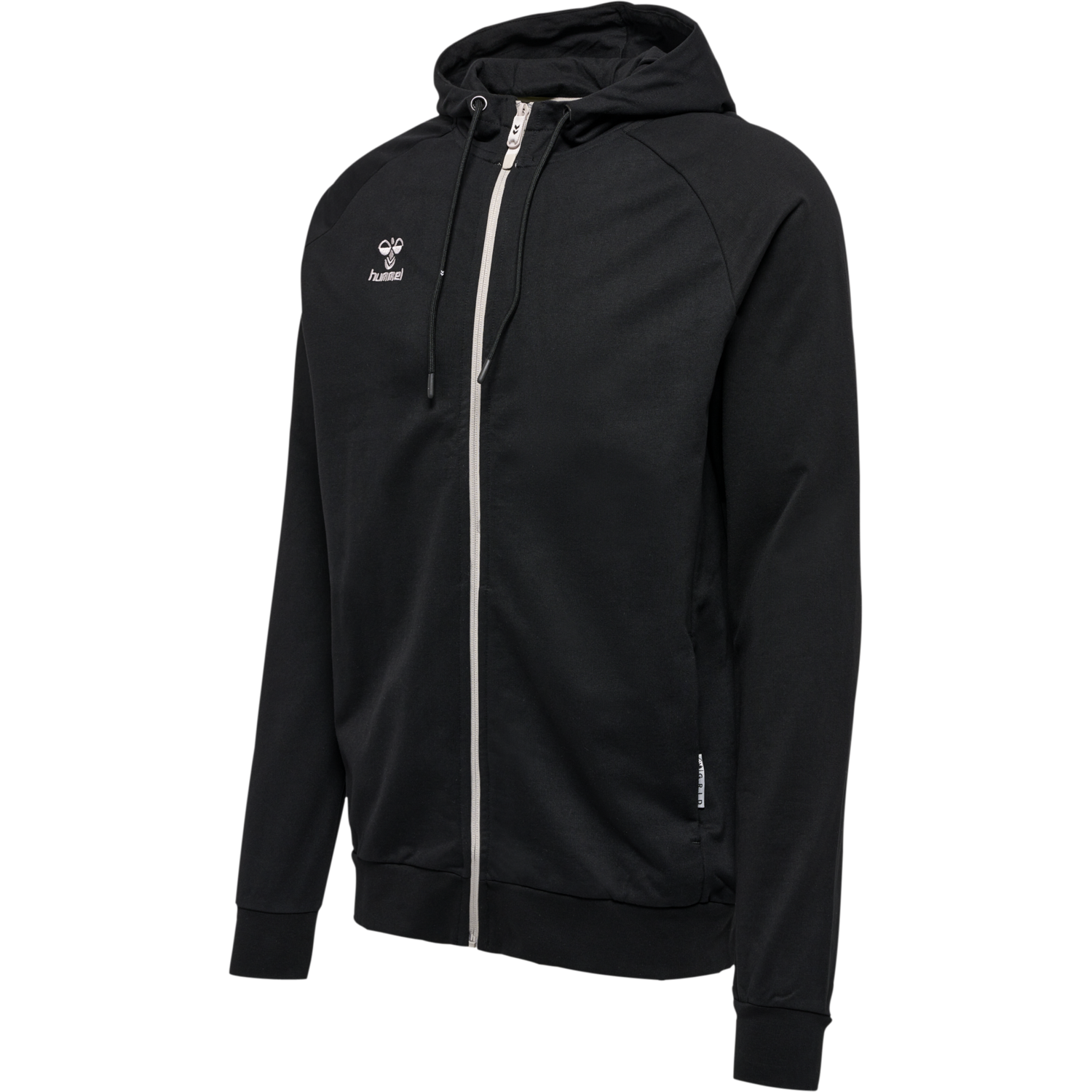 hmlMOVE GRID COTTON ZIP HOODIE WOMA, BLACK, packshot