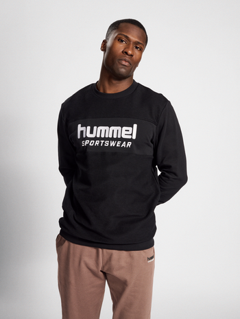 hmlLGC KYLE SWEATSHIRT, BLACK, model