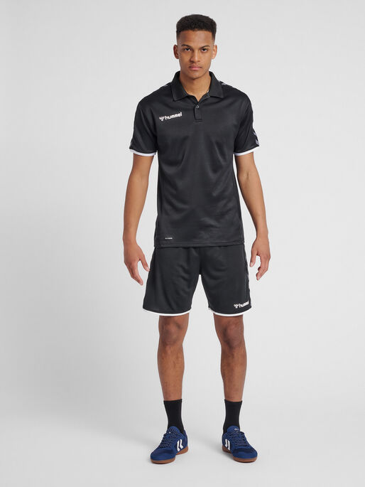 hmlAUTHENTIC FUNCTIONAL POLO, BLACK, model