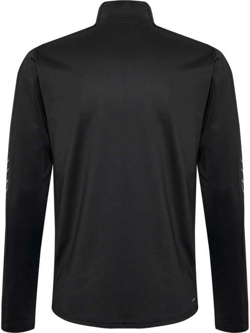 hmlTE STRENGTH PL HALF ZIP, BLACK hmlTE STRENGTH PL HALF ZIP, BLACK, packshot