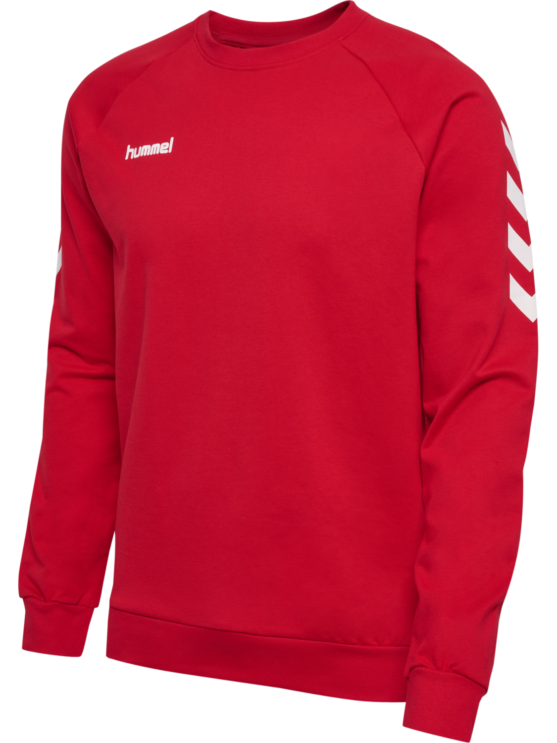 HUMMEL GO COTTON SWEATSHIRT, TRUE RED, packshot