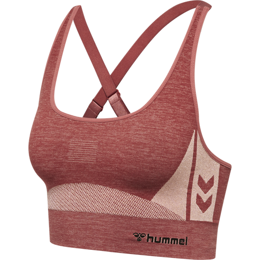 hmlCLEA SEAMLESS  SPORTS TOP, WITHERED ROSE, packshot