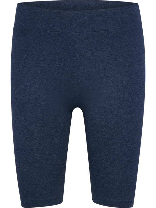 hmlPULSE LOGO MW SHORT TIGHTS, DRESS BLUE MELANGE, packshot