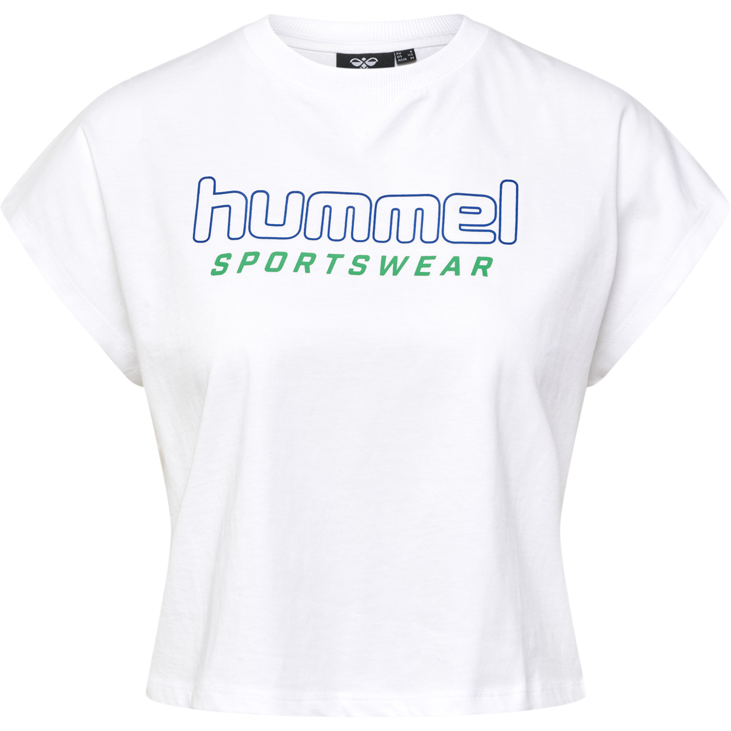 hmlLGC JUNE CROPPED T-SHIRT, WHITE, packshot