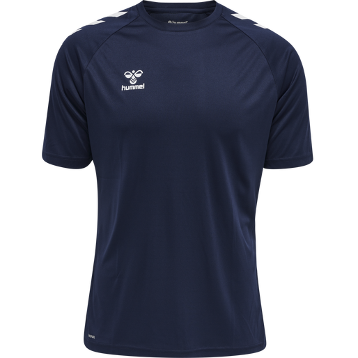 hmlCORE XK CORE POLY T-SHIRT S/S, MARINE, packshot