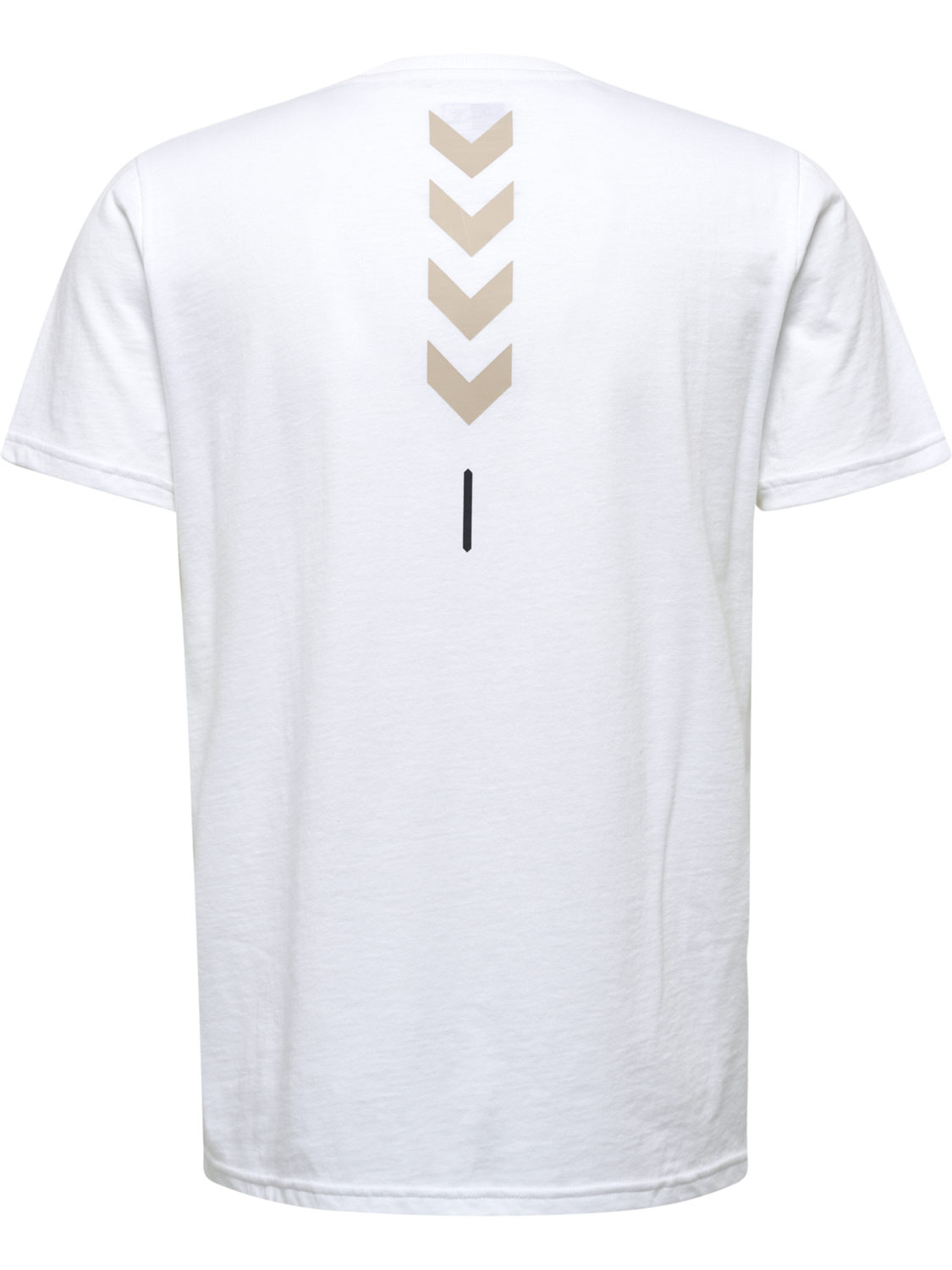 hmlTE CALLUM COTTON T-SHIRT, WHITE/ASPHALT, packshot