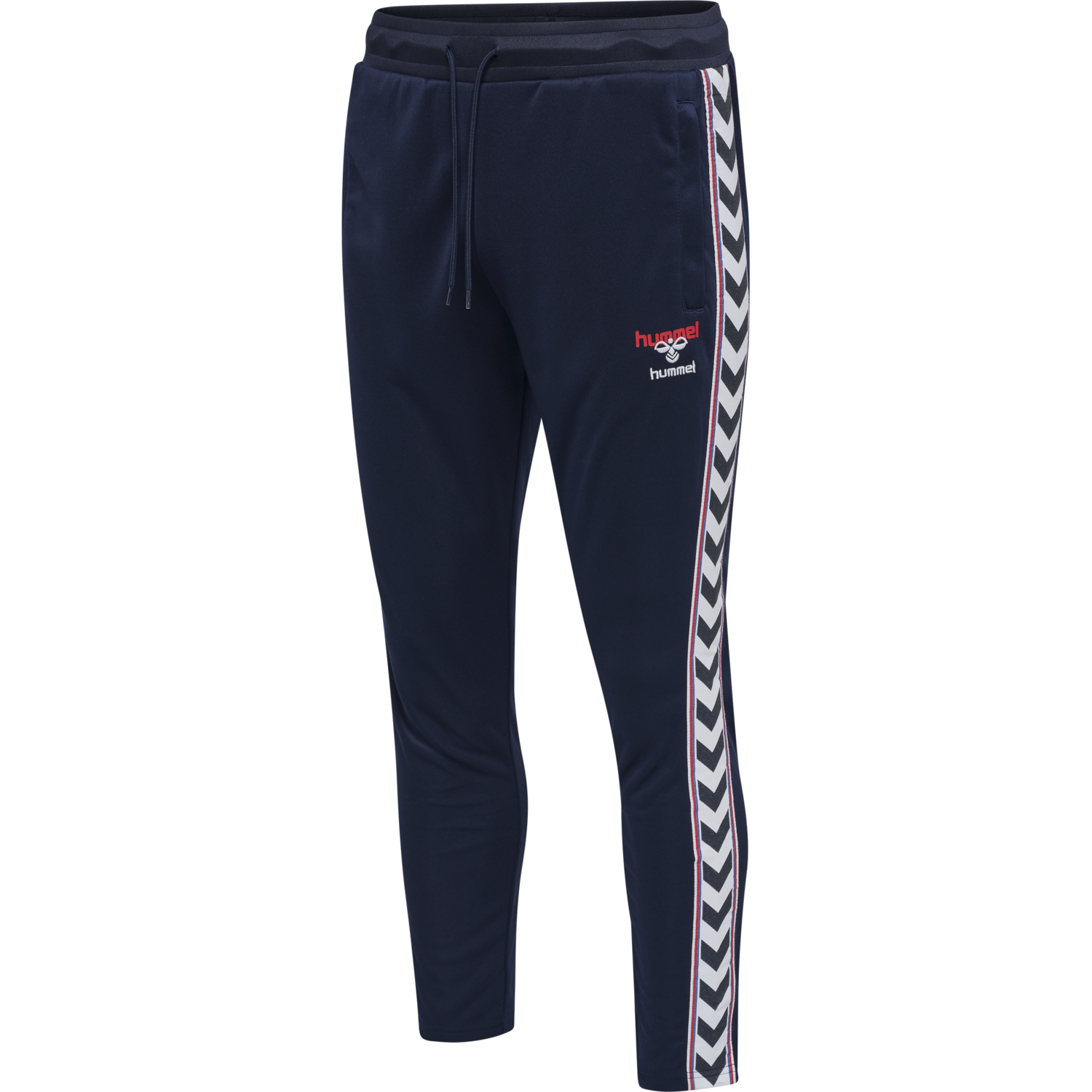 hmlIC LERBY POLY TAPERED PANTS, PEACOAT, packshot