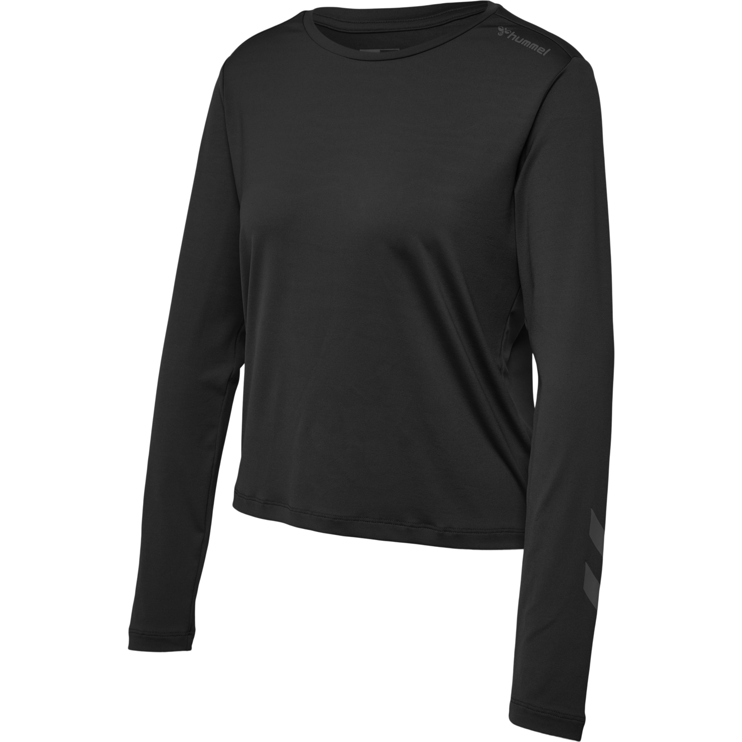 hmlMT TAYLOR T-SHIRT L/S, BLACK, packshot