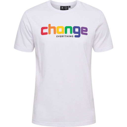 hmlCHANGE T-SHIRT, WHITE, packshot