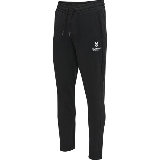 hmlOSCAR TAPERED PANTS, BLACK, packshot