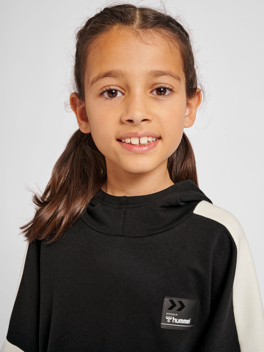 hmlMARLEE HOODIE DRESS, BLACK, model