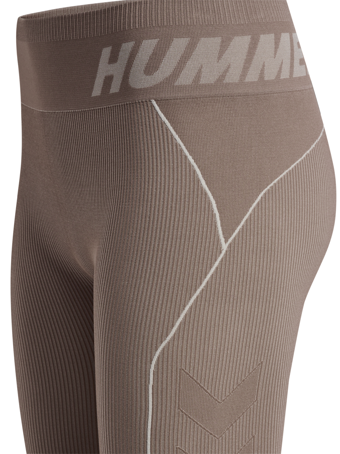 hmlTE CHRISTEL SEAMLESS MW TIGHTS, CHATEAU GRAY/DRIFTWOOD MELANGE, packshot
