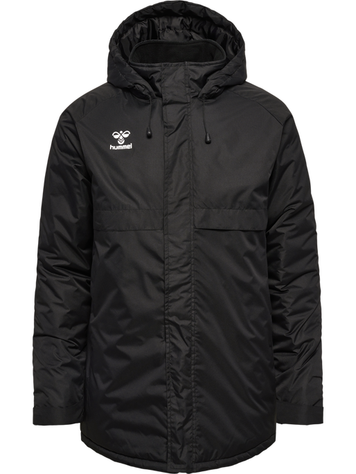 hmlGO PARKA JACKET, BLACK hmlGO PARKA JACKET, BLACK, packshot