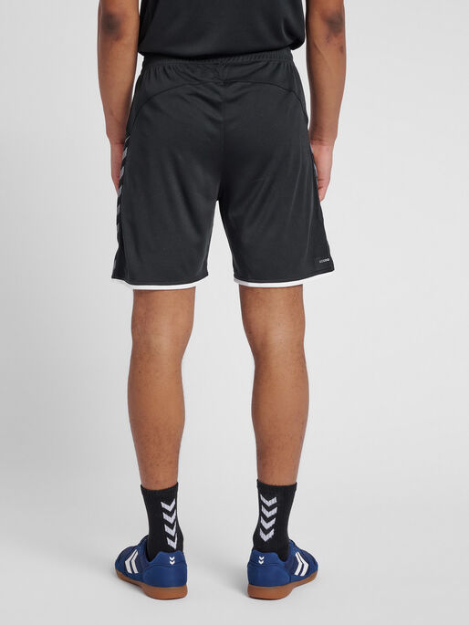 hmlAUTHENTIC POLY SHORTS, BLACK, model