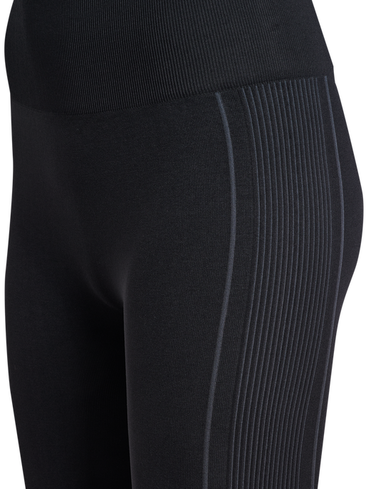 hmlYOGA SEAMLESS HW TIGHTS, BLACK, packshot