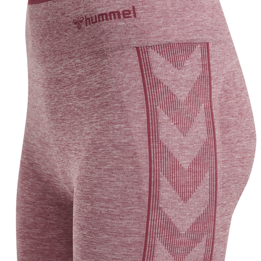 hmlMT UNA SEAMLESS MID WAIST TIGHTS, DUSKY ORCHID MELANGE, packshot