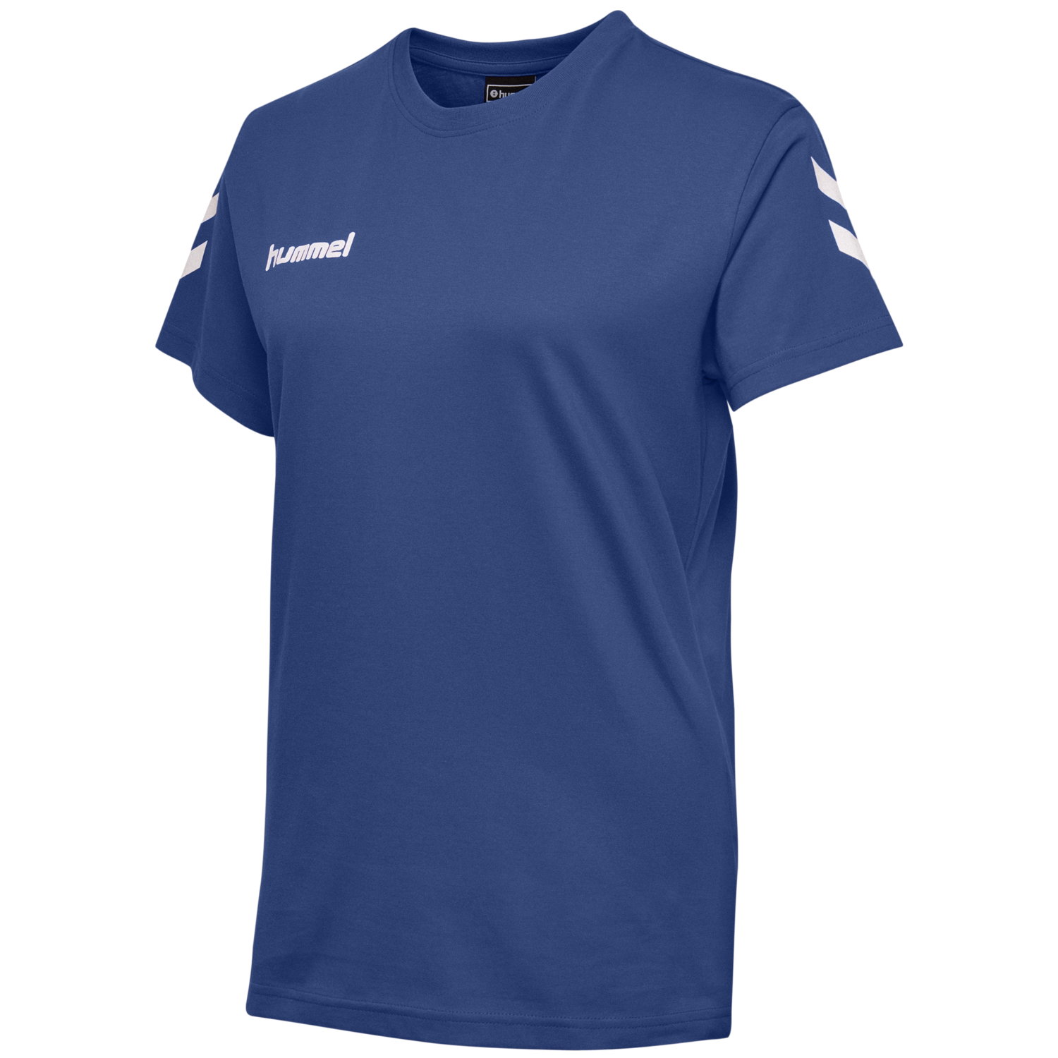 HUMMEL GO COTTON T-SHIRT WOMAN S/S, TRUE BLUE, packshot